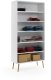 Costway Szafa LEBEL z półkami 87cm biała mat MELIMEBLE (SZAFA-BOHO-87-BIALA) 5