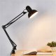 Regulowana czarna lampka biurkowa (kreślarska) E27 LED 11
