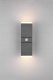 LED outdoor wall light TRIO Avon, IP54, 7W, 3000K, 2x800lm, with motion sensor, anthracite color, h28cm 3