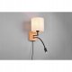Wall lamp TRIO Nilam, 1xE27, max 28W, 1xSMD LED, 3.1W, 3000K, 310lm, o18 x 30 cm 3