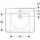 WASHBASIN GEBERIT SELNOVA COMFORT SQUARE 2