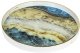 Decorative glass tray MARBLE, round, 45 x 45 x 4 cm 1