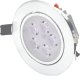 Recessed LED luminaire TOPE LENS, IP40, 5 W, 3500K, 351 lm, silver color, round shape, O11 x h4 cm 1
