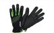 Winter work gloves VENNER WINTER, synthetic leather, black/green, size 10 3