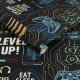 WALLPAPER 113258 GAME OVER BLACK / MULTI 1