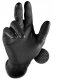 Disposable nitrile gloves with rough palm GRIPAZZ, black, size 2XL (50pcs.) 4