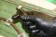 Disposable nitrile gloves with rough palm GRIPAZZ, black, size XL (50pcs.) 1