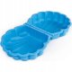 Sandbox - swimming pool, shell-shaped, plastic, blue, 87 x 78 x 18 cm 6