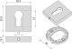 Door handle ASTON, K-1551-13, P2, black color 2