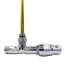 Thermostatic towel rail connection unit W-LINE, 1/2"x3/4", angled, chrome.3782 1