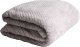 Blanket SPLENDID MANA, 150 x 200 cm, light gray, 100% polyester 1