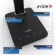 LED table lamp AVIDE LEATHER, 6 W, 3000-6400 K, 350 lm, dimmable, clock, black 2