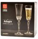 Crystal champagne glasses RCR ADAGIO, 180 ml., 6 pcs. 6