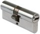 Lock cylinder, 35 x 35 mm, 5 keys, chrome-plated brass. 2