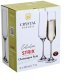 Champagne glasses CRYSTAL Strix, 200 ml, 6 pcs. 2