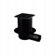 Drain ALCA APV31BLACK, with black NP grate, 105 x 105 mm, DN50, horizontal 1