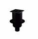 Drain ALCA APV32BLACK, with black NP grate, 105 x 105 mm, DN50, vertical 1