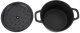 Cast iron pot - stew pot MPLco, black, 20 x 9 cm 3