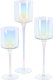 I love Glass candlestick set LUSTER, glossy, 3 pcs. 2