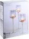 I love Glass candlestick set LUSTER, glossy, 3 pcs. 3