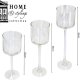 I love Glass candlestick set LUSTER, glossy, 3 pcs. 4