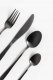Stainless steel cutlery set, black, 16 pcs. 3