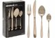 Cutlery set, stainless steel, gold color, 16 pcs. 1