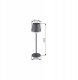 Table LED lamp GLOBO SOLAR, solar powered, IP44, 500lm, 3000K, anthracite 8