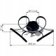 LED fan lamp GLOBO LORIS, 30W, 3000-6000K, 4000lm, o56x21cm, black, with remote control 8
