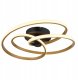 Ceiling LED lamp GLOBO GLYXAR, 40W, 3000K, 4480lm, matte black/gold color, o56x16cm 1