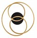 Ceiling LED lamp GLOBO GLYXAR, 40W, 3000K, 4480lm, matte black/gold color, o56x16cm 4