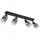 Spotlight GLOBO HUBERTUS, 4 x E14, 40W, 230V, matt black, 7 x 56 x 14 cm 2