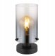 Table lamp GLOBO FLORENTINA, 1xE27, 40W, 230V, cable 1.5m, black color, o12.5x26cm 1