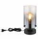 Table lamp GLOBO FLORENTINA, 1xE27, 40W, 230V, cable 1.5m, black color, o12.5x26cm 4