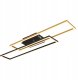 Ceiling LED lamp GLOBO DAKARI, 30W, 3000K, 3240lm, matte black/gold color, 7.5x60x80cm 1