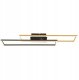 Ceiling LED lamp GLOBO DAKARI, 30W, 3000K, 3240lm, matte black/gold color, 7.5x60x80cm 4
