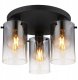 Ceiling lamp GLOBO FLORENTINA, 3x E27, 40W, 230V, metal, black color, o40.5x26 cm 1