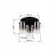 Ceiling lamp GLOBO FLORENTINA, 3x E27, 40W, 230V, metal, black color, o40.5x26 cm 4