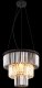 Hanging lamp GLOBO NAXIS, 3xE27, 40W, 230V, metal, crystals, black color, o40x120cm 5