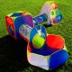 Namiot Ogrodowy Dla Dzieci Tunele Suchy Basen Kosz Tarcza 5W1 Plac Zabaw 5