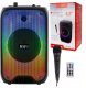Głośnik Bluetooth Bezprzewodowy Mobilny Kolumna Fm + Pilot Mikrofon Karaoke 1