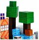 Klocki Magnetyczne 3D Bloczki Świat Budynki Rośliny Kostki Magnesy 108El 5