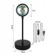 Lampa Zachód Słońca Lampka Sunset Lamp Projektor Wschód - Imitująca Słońce 1