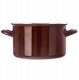 Garnek Emaliowany Brązowy Indukcja Gaz Solidny ORION 20 cm 3 L 4