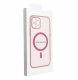 Futerał CLEAR MAG COVER z ochroną aparatu kompatybilny z MagSafe do IPHONE 16 pink glitter 1