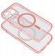 Futerał CLEAR MAG COVER z ochroną aparatu kompatybilny z MagSafe do IPHONE 16 Pro Max pink glitter 1