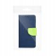 Kabura FANCY Book do MOTOROLA MOTO G75 granatowo limonkowy 2