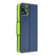 Kabura FANCY Book do MOTOROLA MOTO G75 granatowo limonkowy 5