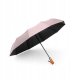 Automatyczny składany parasol z drewnianą rączką 10-ramienny XXL 115 cm różowy 1