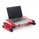 Podstawka pod laptop uniwerslna regulowana + chłodzenie YL-803 czerwona 3